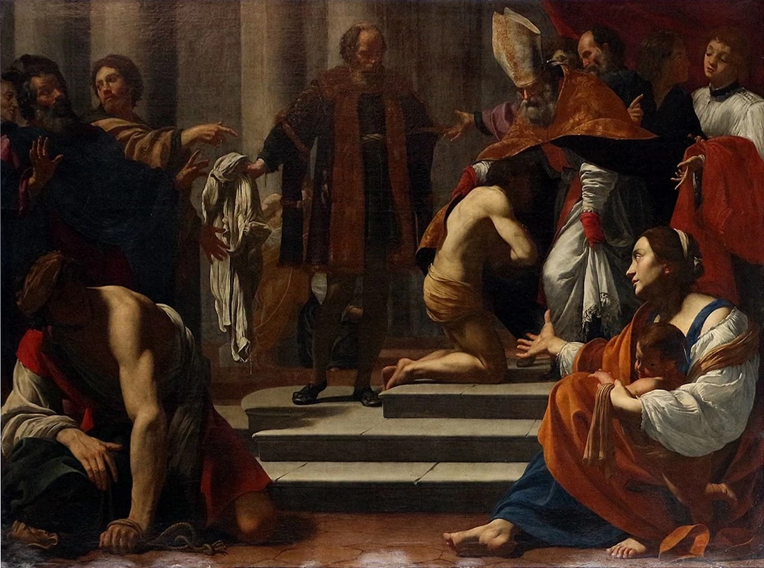 Vestizione di san Francesco - San Lorenzo in Lucina (Roma)